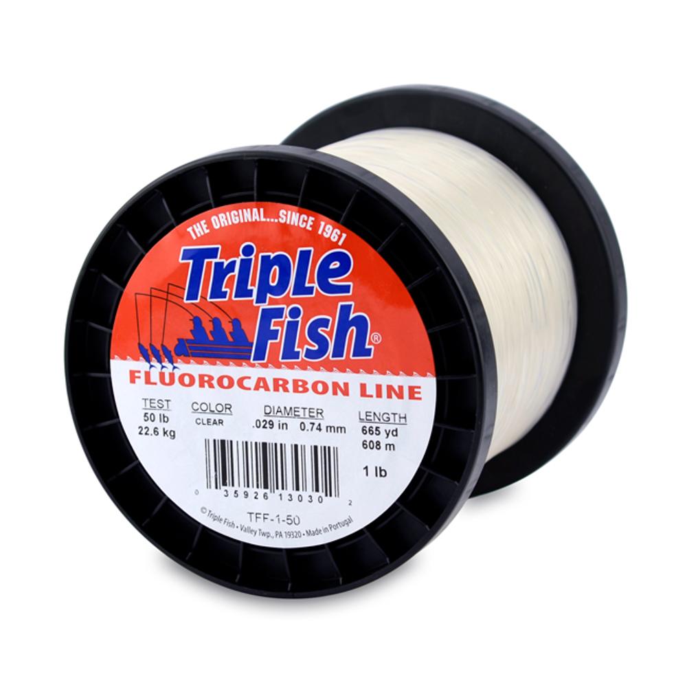 100% Fluorocarbon Leader, 15 lb (6.8 kg) test, .016 in (0.40 mm) dia,  Clear, 50 yd (46 m): Fishermans Ideal Supply House